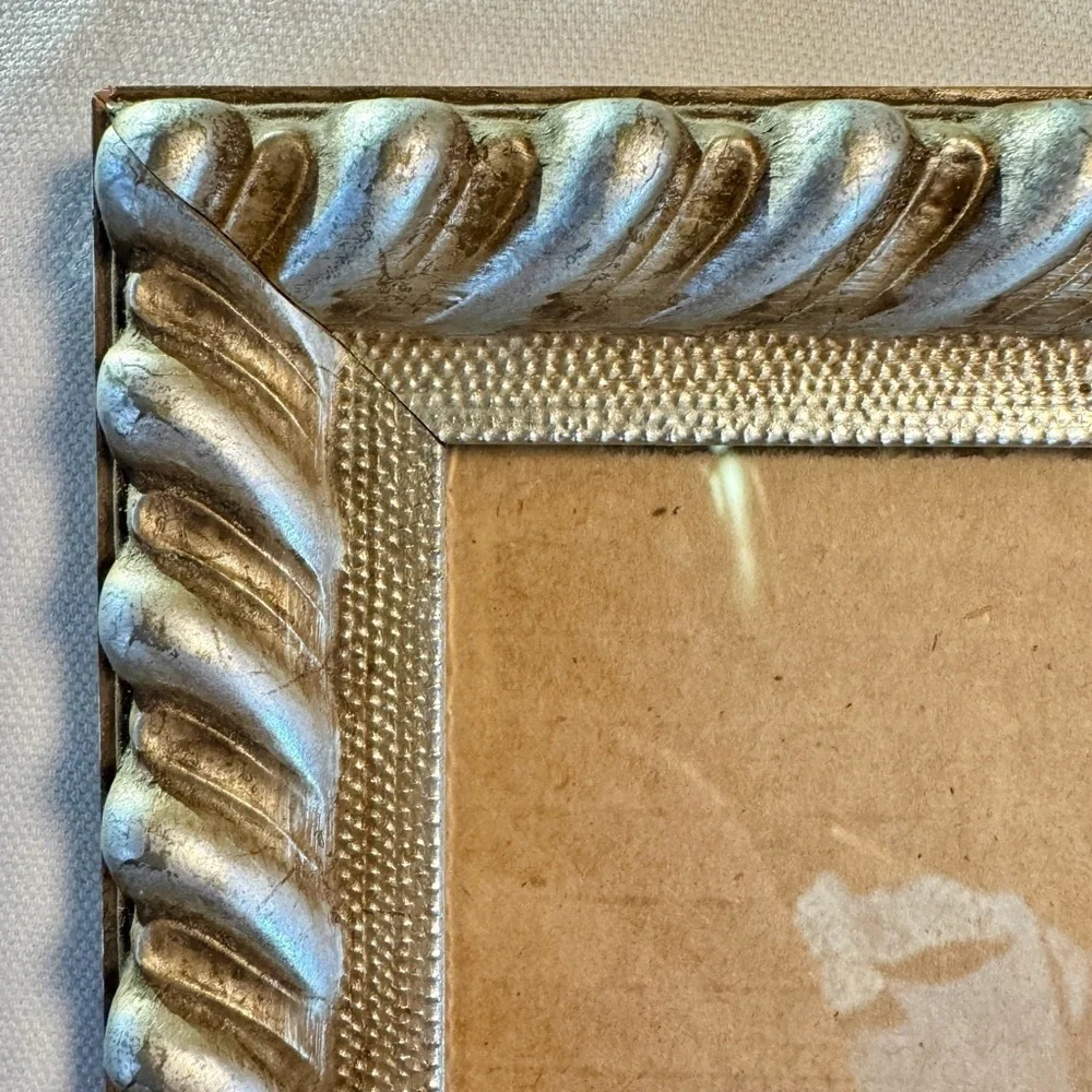 Ornate Silver Twisted Picture Frame